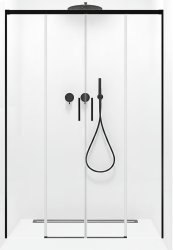 Душевая дверь Radaway Idea Black DWD 200, профиль черный