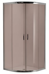 Душевой уголок Radaway Premium Plus A 100x100, профиль хром стекло коричневое