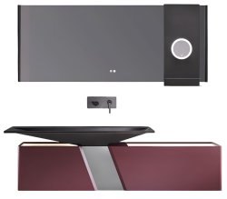 Комплект мебели Black & White V-2438 подвесной