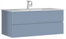 Тумба с раковиной Orka Moonlight 120 подвесная, голубая матовая