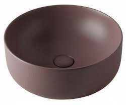 Накладная раковина Kerasan Nolita 534475 40x40, Borgogna matt