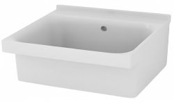 Раковина для постирочной Kerasan Aquadom 029301*0 75x50, белая