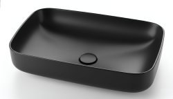 Накладная раковина Kerasan Tribeca 460231 70x43, черная матовая