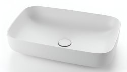 Накладная раковина Kerasan Tribeca 460230 70x43, белая матовая