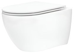 Подвесной унитаз Tece TECESpring R 9700998P, белый с сиденьем