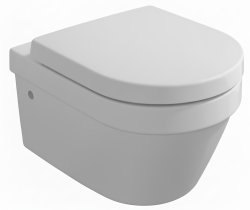 Подвесной унитаз Villeroy&Boch Architectura 5684HR01 безободковый, белый с сиденьем