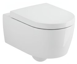 Подвесной унитаз Villeroy&Boch Avento 5656HR01 безободковый, белый с сиденьем