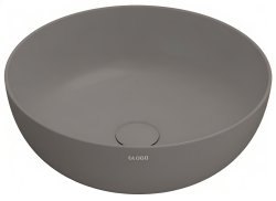 Накладная раковина Globo T-Edge B6T45.AT 45x45, коричневая матовая