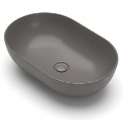 Накладная раковина Globo T-Edge B6O60.AT 60x41, коричневая матовая