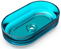 Накладная раковина Knife Charm Ellipse 70203100 55x32, голубая