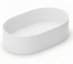 Накладная раковина Knife Glow 0600-066-01 55x40, белая матовая