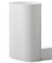 Напольная раковина Knife Glow 0600-063-01WA 55x40, белая матовая