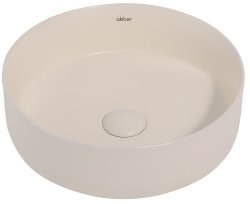 Накладная раковина Abber Bequem AC2108MBE 36x36, бежевая матовая