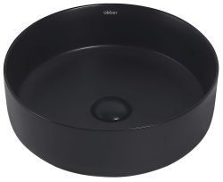 Накладная раковина Abber Bequem AC2108MB 36x36, черная матовая