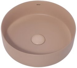 Накладная раковина Abber Bequem AC2108MBB 36x36, бежевая матовая