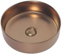Накладная раковина Abber Bequem AC2108MRG 36x36, розовое золото