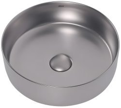 Накладная раковина Abber Bequem AC2108MS 36x36, серебро