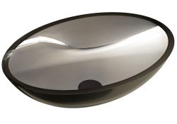 Накладная раковина Abber Kristall AT2802Onyx 50x35, черная