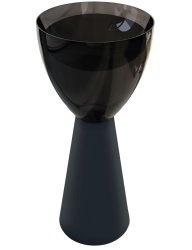 Напольная раковина Abber Kristall AT2703Onyx-Black 45x45, черная