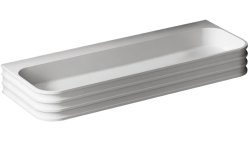 Подвесная раковина Abber Stein AS2651-1.0 100x45 из искусственного камня
