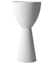 Напольнаяраковина Abber Stein AS2507 45x45 из искусственного камня, белая