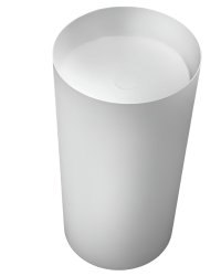 Напольная раковина Abber Stein AS2506 45x45 из искусственного камня, белая