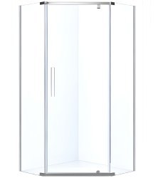 Душевой уголок Black&White Stellar Wind S305-900 90x90, профиль хром