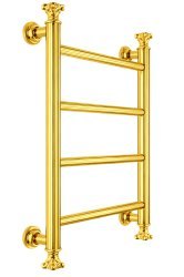 Полотенцесушитель электрический Margaroli Capitelli 2952J5504BGB 56x83, золото