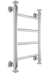 Полотенцесушитель электрический Margaroli Capitelli 2952J5504RNNB 56x83, никель матовый