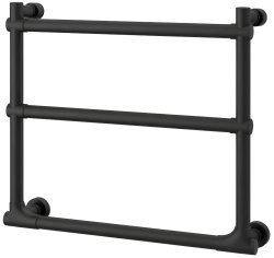 Полотенцесушитель электрический Margaroli Sole 512/3 5124703MBNB 53x46, черный