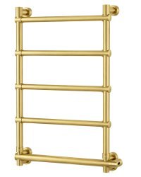 Полотенцесушитель электрический Margaroli Sole 542-5 5424705EGNB 57x84, золото английское
