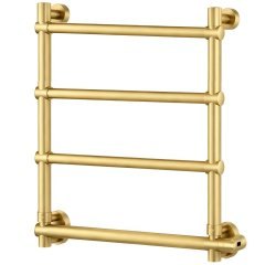 Полотенцесушитель электрический Margaroli Sole 542-4 5424704GONB 57x66, золото