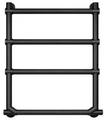 Полотенцесушитель электрический Margaroli Sole 5124704PBN 52x64, черный