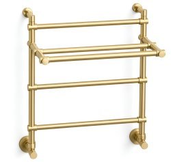 Полотенцесушитель электрический Margaroli Sole 554-3 5544703BGOPB 57x54, золото
