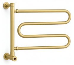 Полотенцесушитель электрический Margaroli Vento 510BGB 50x41, золото