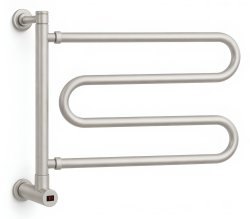 Полотенцесушитель электрический Margaroli Vento 510BNB 50x41, никель