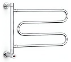 Полотенцесушитель электрический Margaroli Vento 510CRB 50x41, хром