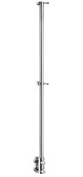 Полотенцесушитель водяной Margaroli Arcobaleno 416/L 416LBPVD 14x165, хром