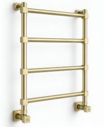 Полотенцесушитель водяной Margaroli Sole 442TQ4604EGO 50x70, золото английское