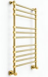 Полотенцесушитель водяной Margaroli Sole 464TQ4611GO 50x104, золото