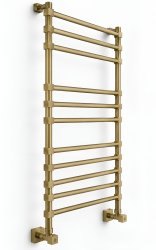 Полотенцесушитель водяной Margaroli Sole 464TQ4611MOB 50x104, бронза
