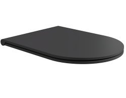 Сиденье для унитаза Alice Hide MC3108S, черное матовое
