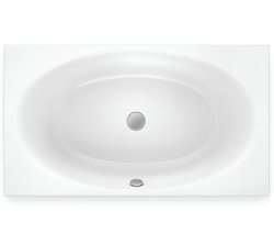 Стальная ванна Bette Eve 6042-000PLUS 180x100 c шумоизоляцией, белая
