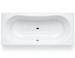 Стальная ванна Laufen Thallium 2.2509.0.600.040.1 180x80 c шумоизоляцией, белая