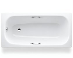 Стальная ванна Laufen Pro 2.2495.3.000.040.1 170x70 с ручками и шумоизоляцией, белая