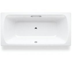 Стальная ванна Laufen Pro 2.2795.3.600.040.1 180x80 с ручками шумоизоляцией, белая