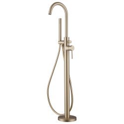 Напольный смеситель для ванны Abber Wasser Kreis AF8115GN с лейкой, золото