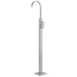 Напольный смеситель для ванны Abber Wasserfall AF8640SP, никель сатинированный