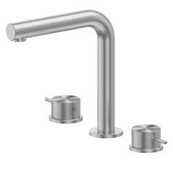 Смеситель для раковины Abber Emotion 316 AF8808BST, сталь брашированная