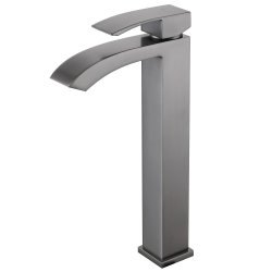Смеситель для раковины Abber Wasserfall AF8611NG, оружейная сталь